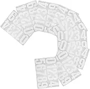 Veemoon 10 Sheets Address Number Stickers for Mailbox and House: Weatherproof Self-Stick 0-9 Decals Trash Bins Doors for Easy Identification