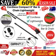 Cordless Pole Chain Saw Electric Extendable Chainsaw Tree Pruner Trimmer Battery