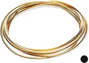 CRAFT WIRE 8 Gauge Red Brass Wire CDA #230 Jeweler's Brass Dead Soft Round - 1 Ounce (1.5FT) by