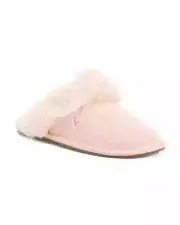 NWB KOOLABURRA BY UGG Suede Milo Cozy Peach Whip Slippers sz 9; 10