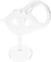 FUNOMOCYA 178ml Swan Glass Cocktail Cup Smooth Touch Multi-Purpose for Wine Juice and Breakfast