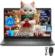 [DELL] Latitude 3550 15 Laptop, 15.6" FHD Computer, Intel 12-Core Ultra 7 155U (Beat i7-1355U), 32GB DDR5 RAM, 1TB PCIe SSD, WiFi 6, USB 4, HDMI, Backlit Keyboard, Fingerprint Reader, Windows 11 Pro