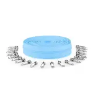 Kimix 10Yards Bulk Zippers #5 Nylon Coil Zippers by The Yard Nave Blue Tape w...