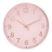 Unbranded Home Decor 12 " X 12 " Modern Digital Quartz Wall Clock-Pink Plastic