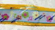 Vintage Wright's Perma TRIM 2 Yards - Flowers Music Notes Shrinkage Controlled