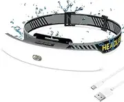Headlamp LED Light, 2000mAh Super Bright Frontale Head Light with USB Rechargeable 6 Modes 90° Adjustment Hands Free Head Lamp for Running, Hiking, Camping, Night Cycling, Fishing, Waterproof
