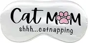 Funny Sleeping Eye Mask for Cat Lover. Gift to Cat Mom, Wife, Daughter, Sister on Mother's Day, Birthday, Christmas.