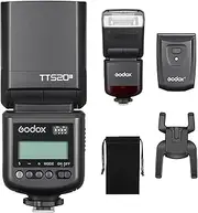 GODOX TT520 III Rotating Camera Flash GN33 8 Power Levels S1/S2 Modes with Reflector Compatible with Sony Canon Nikon Fuji Panasonic Olympus Cameras