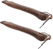Abaodam 2pcs Wooden Axe Handle Replacement Grip for Axes Sturdy Construction Ergonomic Comfortable Design for Camp and Outdoor Use