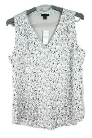 NWT ANN TAYLOR Women's Rayon Tank Top Sleeveless Geometric Multicolor Size M
