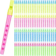 100 Pcs Musical Recorder Bulk 6 Hole Plastic Recorders Kids Flute Music Clarinet