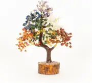 7 Chakra Crystal Gemstone Tree of Life Money Tree Good Luck Prosperity Bonsai