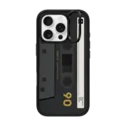 iPhone 16 Pro Impact Ring Stand Case MagSafe Compatible CASETiFY MiXTAPE - Black