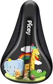 Vaveren Kids Bike Seat Cushion Cover Protector Child Cycling Anti Slip Soft Memory Foam Small Silicone Thickened Kids Bike Seat Cover