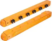 Mipcase 1Set Wall Mount Billiard Cue Rack Durable Wooden Display Pole Holder for Cue Sticks Easy Installation for Billiard Enthusiasts Stylish Storage