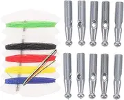 [FOMIYES] 10pcs Plastic Umbrella Tail Beads Replacement Tips for Folding Umbrella Hole Design for Easy Installation Elegant Light Grey for Sun and Rain Repair