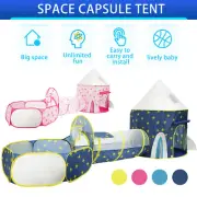 Kids Play Tent and Tunnel Rocket Ship Pop Up Play Tent Ball Pit Foldable bijTf