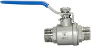Stainless Steel Valve 1/4 3/8 1/2" 3/4" 1" 2" BSP Female and Male Thread Water Gas Oil Switch Fitting Adapter(2")