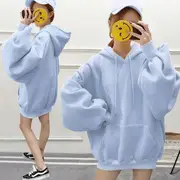 Plain Oversized Hoodie White - S