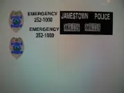 Jamestown North Dakota Police Car Decals Old School 1:24