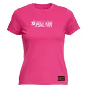 Cycling Rltw When In Doubt Pedal It Out White - Funny Novelty Womens T-Shirt T Shirt Tshirt