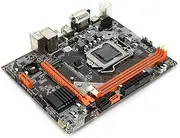 Desktop Computer for Intel B75 Mainboard, DDR3 LGA 1155 Motherboard M-ATX, RTL8111H Gigabit Network Card, 2th 3rd Generation i3, i5 and i7 for Pentium, Celeron Series CPU