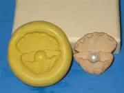 Clam Sea shell Silicone Push Mold A68 For Cake Pop Chocolate Resin Clay Candy