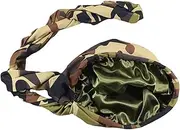 [JILIYUPA] Halo Turban Mens, Turban Head Scarf for Hair, Satin Lined Turban Silky Head Wraps for Men with Long Twist Straps
