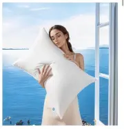 Canadian Luxury Goose Down Pillow Standard Size, 750 Fill Power, 100% Cotton