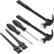 QUMIIRITY 2 Sets Digging Tool Educational Archaeological Excavation Kit Hammer Chisel and Brush for Pretend Play and Fine Motor Skill Development
