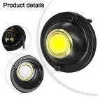 Black Wired Lighted Round Doorbell Push Button with Simple Installation