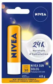 NIVEA Sun Caring Lip Balm Stick with SPF 30, 4.8g {Imported from Canada}