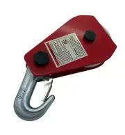 3'' Aluminum Sheave Block W/ Hook 1 Ton Capacity Wire Rope Snatch Rigging