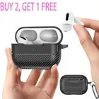 For Airpods Pro 2nd AirPods 4/3/2 Gen Case Shockproof Protect Cover w/ Keychain