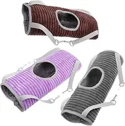 3pcs Small Animal Hammock Cozy Bed Tunnel Swing for Ferrets Guinea Pigs Squirrels Soft Warm Comfortable Sleep Accessories