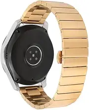 [ISOUDE] 18mm 20mm 22mm Stainless Steel Strap For Garmin Vivoactive 3 4 4s Band Watch Forerunner 645 245 55 Venu 2 Plus 2s SQ Bracelet