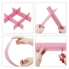 4Pcs DIY Plastic Drawer Organizer Adjustable Drawer Dividers Separator S0