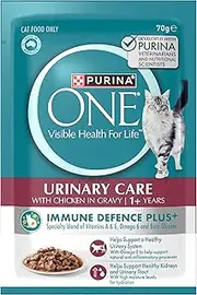 PURINA ONE Adult Wet Cat Food Urinary Care with Chicken in Gravy Pouch 12x70g