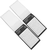 CHICAMPERA 2pcs Magnetic Notepads for Refrigerator Pads for Grocery Shopping Reminders Reusable List Pads with Magnet Back for Fridge Organization and Easy Access