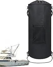 Boat Trash Can - RV Trash Can - 11-15 Gal Drawstring Holder Folding Organizer Waterproof for Truck Camping Road Boating Outdoors