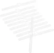 CLISPEED 10pcs Hanging Curtain Piece Curtains Vertical Curtain Repair Gear Blind Valance Replacement Clips Replacement Parts for Carrier Window Blinds Parts Blind Accessory White Plastic