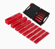 Gauge Blocks 8 Piece Height Gauge Setup Bars for Woodworking ILOPM Adjustable
