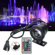 Submersible LED RGB Pond Spot Lights Pool Fountain +24 key Remote