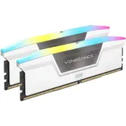 Corsair CMH32GX5M2B6400C36W Vengeance RGB 32GB 2x16GB DDR5 6400MHz C36 White RAM Gaming Memory