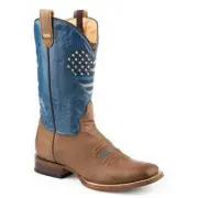 Women's Roper Thin Blue Line Heart With Concealed Carry Boots System Flex-tra