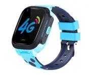 4G Smart Watch Phone Watch with Touch Screen Waterproof GPS Positioning Can Be High-definition Camera Phone Watch Suitable for Children-Blue