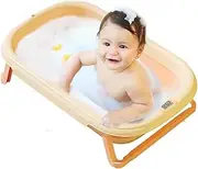 Foldable Washing Bath, Portable Travel Bathtub, Silicone Shower, Cartoon Shower Tool, Baby Supplies, Temperature Sensitive, Double Layer Heat Insulation for Bathroom