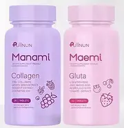 DOK MAI Pack of 2 Maemi Gluta / Manami Collagen 1000mg 30 + 30 Tablet Total 60 Tablets