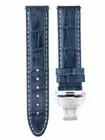 22MM LEATHER WATCH STRAP BAND FOR 45.5MM OMEGA SEAMASTER PLANET OCEAN BLUE WS