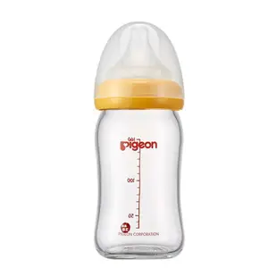 貝親 PIGEON 寬口徑母乳實感玻璃奶瓶160ml【橘色】#3124★衛立兒生活館★